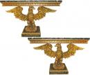 A Very Rare Pair of English George II Palladian Giltwood Console Tables