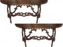 An Impressive Pair of 18th Century Tuscan Walnut Console Tables