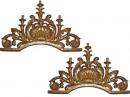 A Pair of Fine 18th Century Italian Mecca Gilt Carved Overdoors 