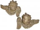 An 18th Century Pair of Italian Polychrome Cherub Wall Appliqués