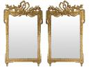 A Pair of Late 18th Century Italian Louis XVI Giltwood Mirrors 