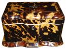 An English Regency Tortoiseshell Tea Caddy