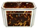 A Rare 18th Century Bone and Tortoiseshell Tea Caddy