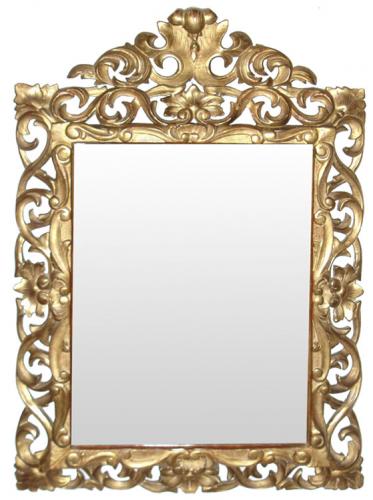 An Italian Rinceau Giltwood Mirror