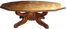 An Important and Rare Walnut Scottish Dodecagonal Dining Table