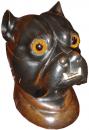 A 19th Century English Polychromed Bull Dog Inkwell