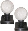 A Pair of Rock Crystal Globes