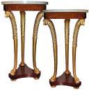 A Pair of 18th Century Marble-topped  Gueridons