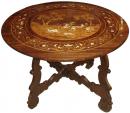 A 19th Century Italian Rosewood and Marquetry Center Table
