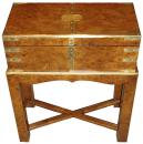 An Early 18th Century Burl Carpathian Elm Traveling Writing Box
