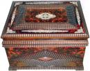 An Exceptionally Large 18th Century Portuguese Red Tortoiseshell and Silver Valuables Box