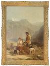 A Mid-19th Century English Oil on Canvas Landscape