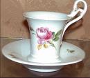 An English Meissen Cup and Saucer