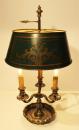 A Handsome Three-Light Bouillotte Lamp