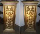 A Pair of 18th Century Italian Giltwood Pedestal Bases