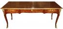 A 18th Century French Regence Tulipwood and Ormolu Bureau Plat Desk