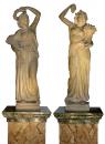 A Pair of Late 18th Century Terracotta Florentine Statues