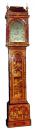 A George III Cinnabar Chinoiserie Tall Case Clock