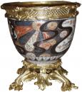 A 19th Century French Napoleon III Ormolu-mounted Japanese Export Imari Porcelain Jardiniere