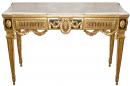 An Extraordinary 18th Century Giltwood Luccan Console Table