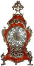 A Magnificent 19th Century Louis XV Red Tortoiseshell and Ormolu Clock