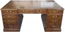 A 19th Century English Regency Burl Walnut Partner's Desk