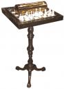 A 19th Century Bone & Ebony Chess Set