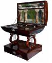 A Rare 1840 Italian Empire Mahogany Sewing Box