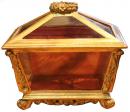 An 18th Century Italian Silver Giltwood and Glass Display Vitrine
