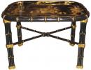 A 19th Century English Black Lacquer Chinoiserie Serving Tray