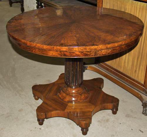 An 18th Century Italian Ancona Walnut Center Table