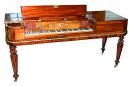 A Fine 19th Century English Spinet Mahogany Piano