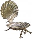 A 19th Century English Sterling Silver Clam-Shaped Sweets Dish