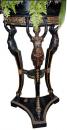 A Pair of 19th Century Parcel Gilt and Ebonized Neoclassical Jardinieres 