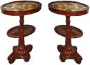 An Unusual Pair of Charles X Pietra Dure Dumbwaiters