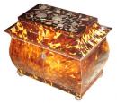 A 19th Century Tortoiseshell Tea Caddy