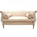 A Charming 18th Century Louis XV transitional to Louis XVI Neoclassical Polychromed and Upholstered Settee