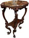 A 19th Century Florentine Ebony and Marquetry Side Table