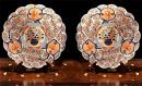 A Monumental Pair of 19th Century Japanese Porcelain Imari Chargers