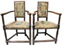 A Rare Pair of 16th Century French Walnut Caquetoires