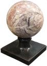 A Large Breccia Marble Sphere