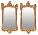 A Pair of 18th Century Italian Giltwood Mirrors