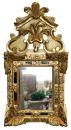 A Diminutive 18th Century Transitional Regence-Louis XV Giltwood Mirror