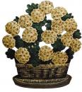 A Charming 19th Century French Country repoussé and polychrome tin multi purpose decor/fireplace screen