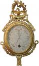 An 18th c. Louis XVI Giltwood Barometer adn Thermometer
