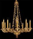 An Elegant 12-Light 18th Century Austrian Giltwood Chandelier