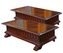 A Pair of 18th Century Italian Walnut Bible Boxes