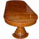 A 19th Century Biedermeier Walnut and Ebony Dining Table