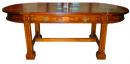 A 19th Century Oval Dining Table of Yew Wood