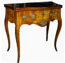 A Rare 18th Century Bavarian Mahogany Bow-Front Folding Games Table